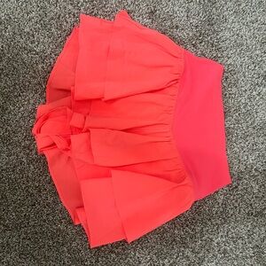 Bright coral aerie shorts